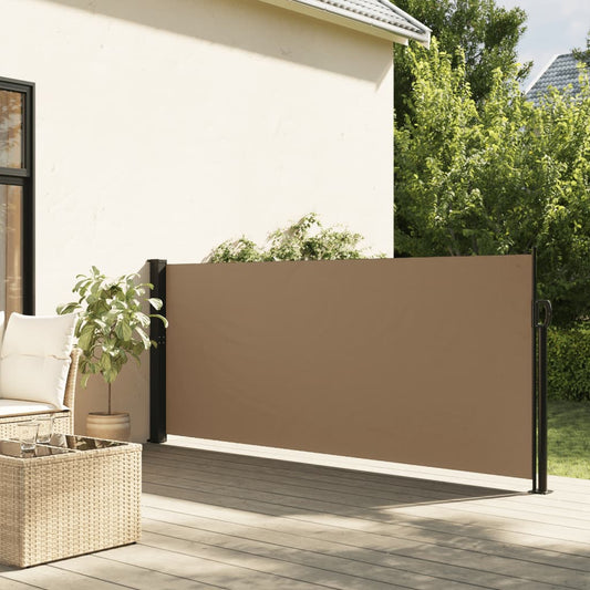 Windscherm uittrekbaar 117x300 cm taupe is nu te koop bij PeponiXL, paradijselijk wonen!