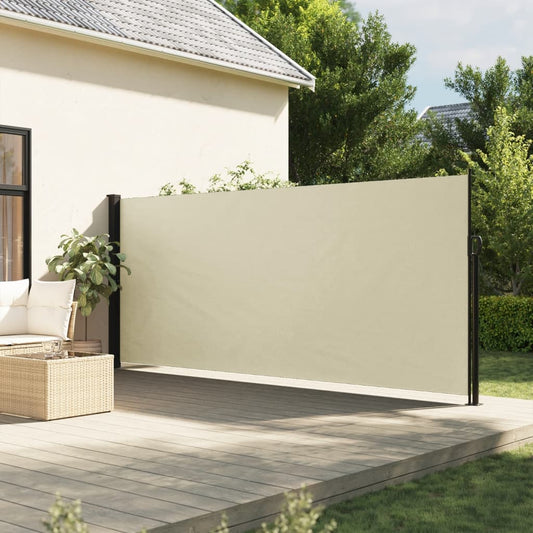 Windscherm uittrekbaar 160x300 cm crèmekleurig is nu te koop bij PeponiXL, paradijselijk wonen!