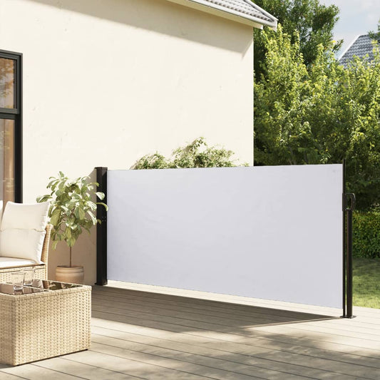 Windscherm uittrekbaar 100x500 cm wit is nu te koop bij PeponiXL, paradijselijk wonen!