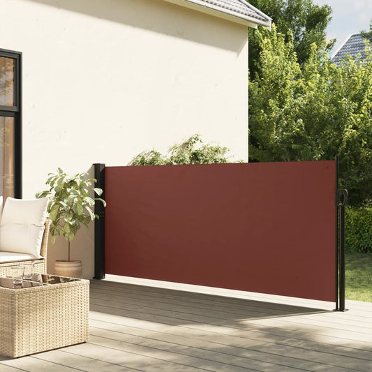 Windscherm uittrekbaar 120x500 cm bruin is nu te koop bij PeponiXL, paradijselijk wonen!