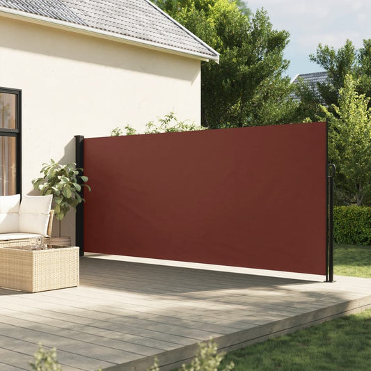 Windscherm uittrekbaar 180x500 cm bruin is nu te koop bij PeponiXL, paradijselijk wonen!