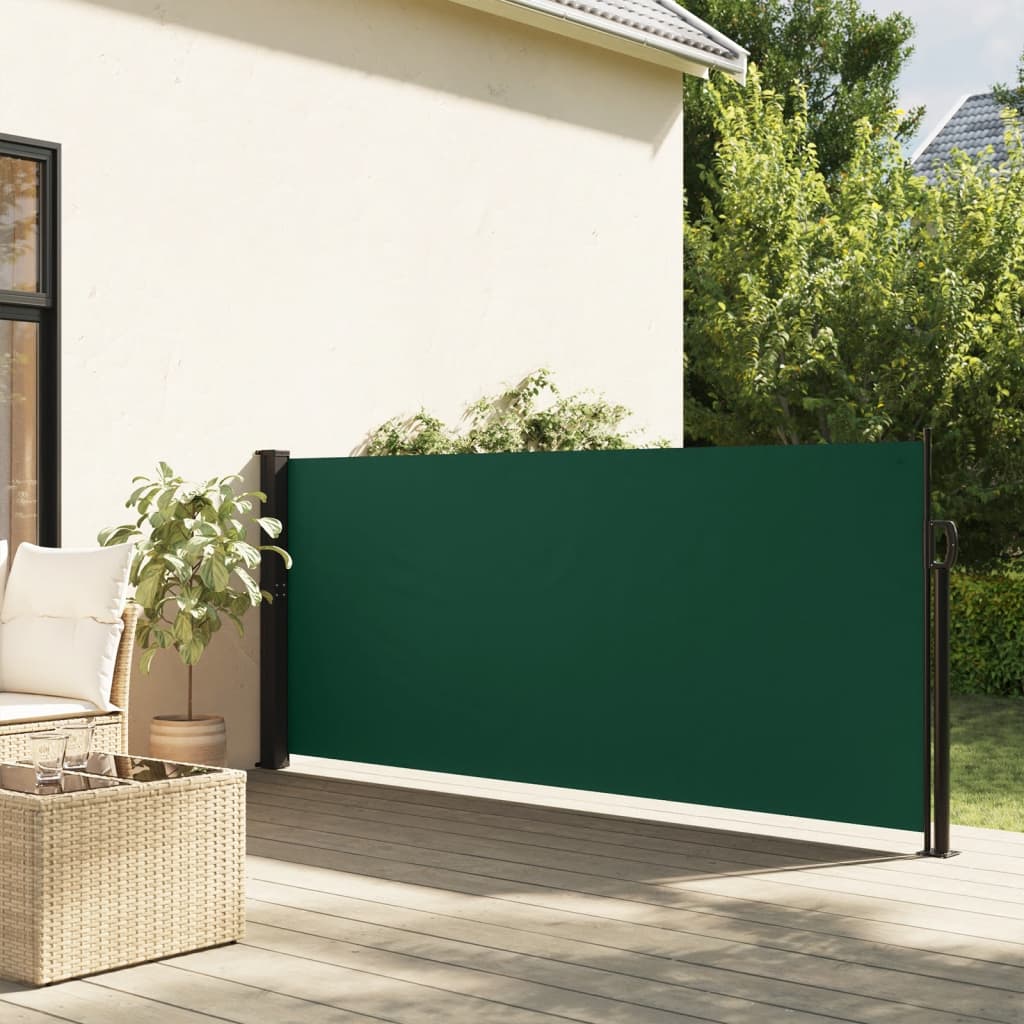 Tuinscherm uittrekbaar 140x600 cm donkergroen is nu te koop bij PeponiXL, paradijselijk wonen!