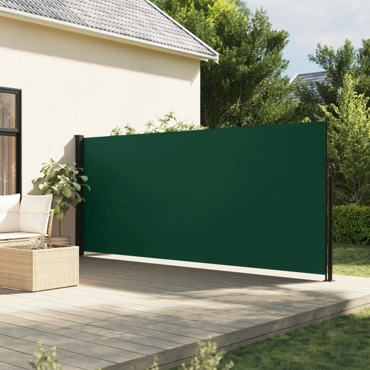 Windscherm uittrekbaar 160x600 cm donkergroen is nu te koop bij PeponiXL, paradijselijk wonen!