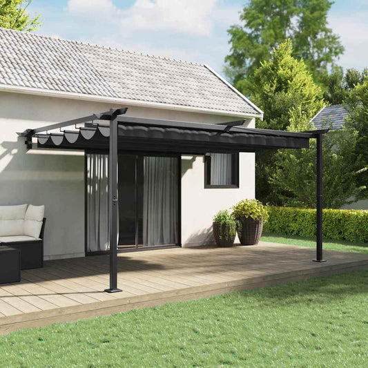 Paviljoen 400 x 300 x 200 cm Antraciet Polyester is nu te koop bij PeponiXL, paradijselijk wonen!