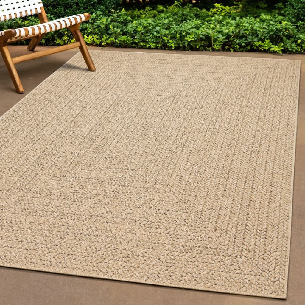 Vloerkleed ZIZUR binnen en buiten 240x340 cm jute look is nu te koop bij PeponiXL, paradijselijk wonen!