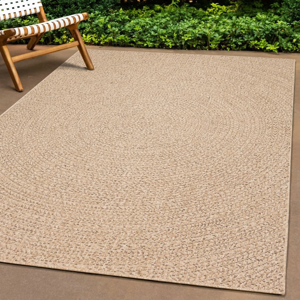Vloerkleed ZIZUR binnen en buiten 80x200 cm jute look is nu te koop bij PeponiXL, paradijselijk wonen!