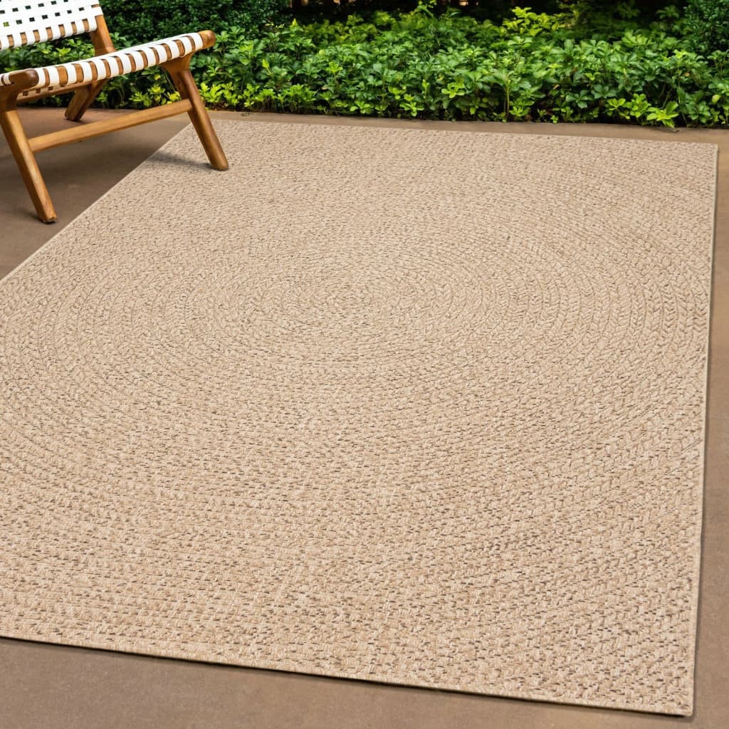 Vloerkleed ZIZUR binnen en buiten 240x340 cm jute look is nu te koop bij PeponiXL, paradijselijk wonen!