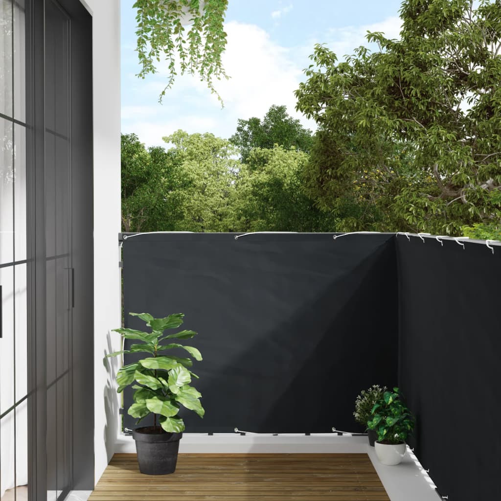 Balkonscherm 300x120 cm PVC antracietkleurig is nu te koop bij PeponiXL, paradijselijk wonen!