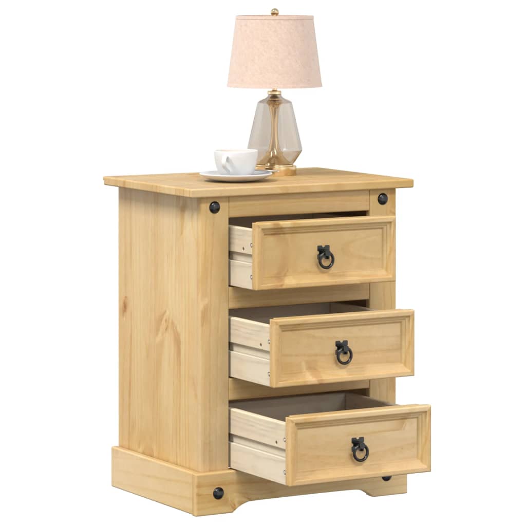 Nachtkastje Corona 53x39x66 cm massief grenenhout is nu te koop bij PeponiXL, paradijselijk wonen!