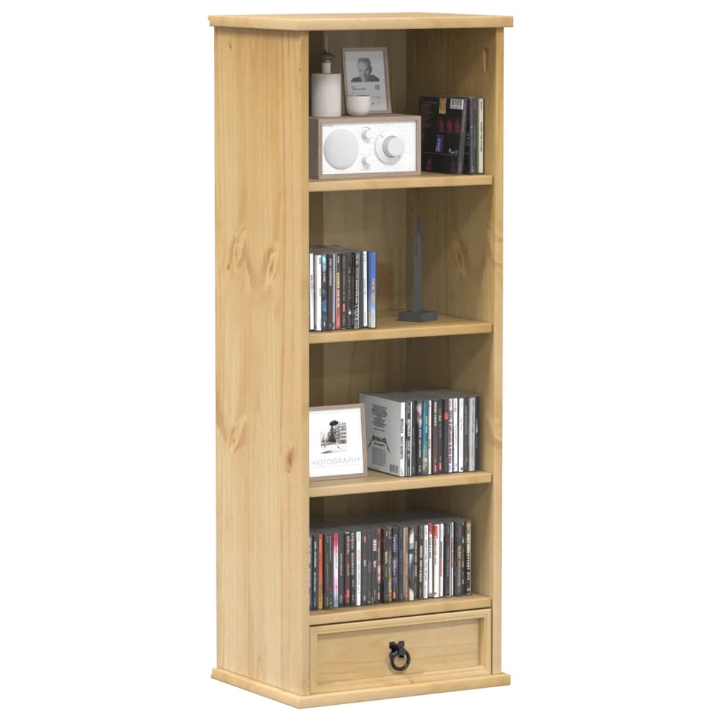 Cd-kast Corona 40x30x110 cm massief grenenhout is nu te koop bij PeponiXL, paradijselijk wonen!