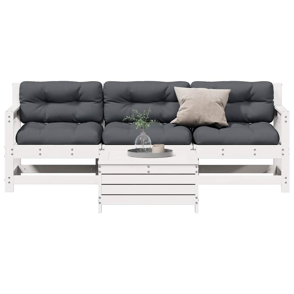 4-delige Loungeset met kussens massief grenenhout is nu te koop bij PeponiXL, paradijselijk wonen!