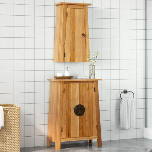 2-delige Badkamermeubelset massief grenenhout is nu te koop bij PeponiXL, paradijselijk wonen!