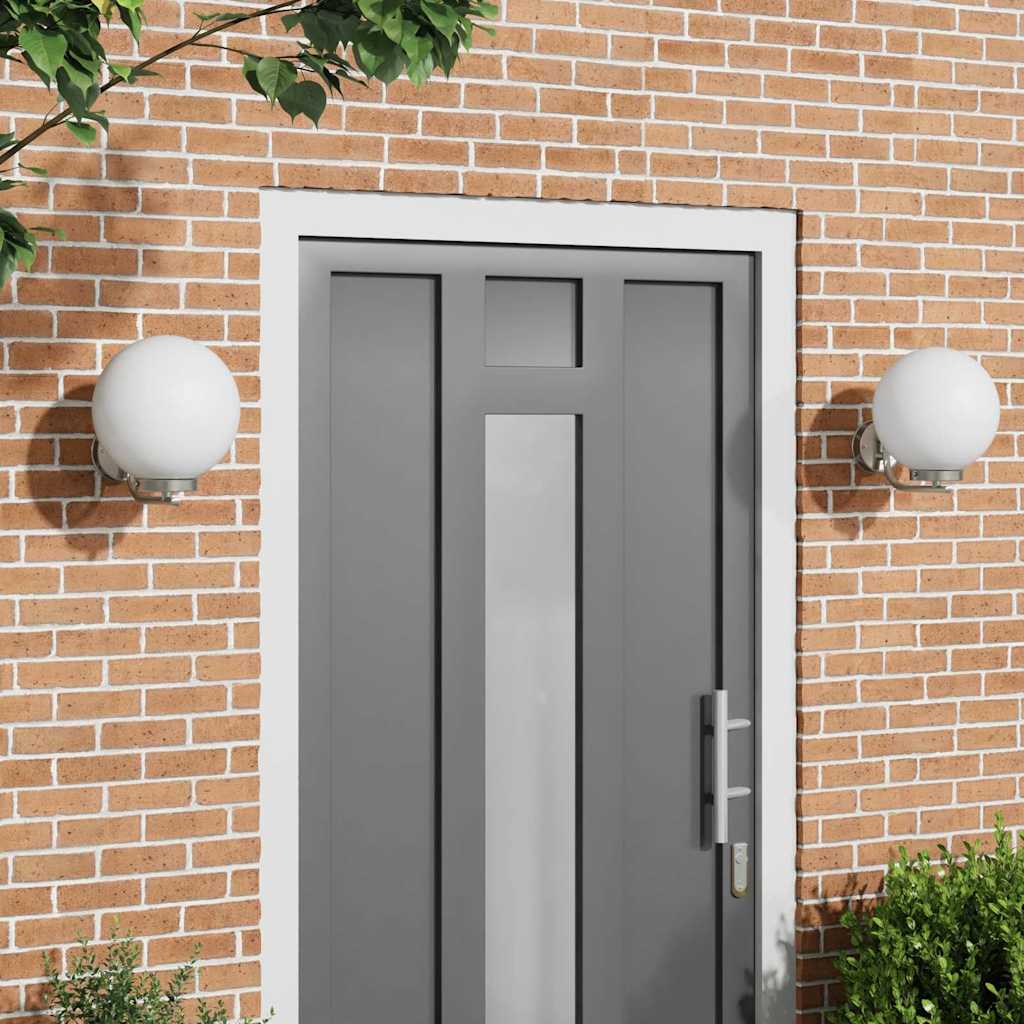 Buiten Wandlamp 2 pcs Zilver 29 x 25 x 33 cm is nu te koop bij PeponiXL, paradijselijk wonen!