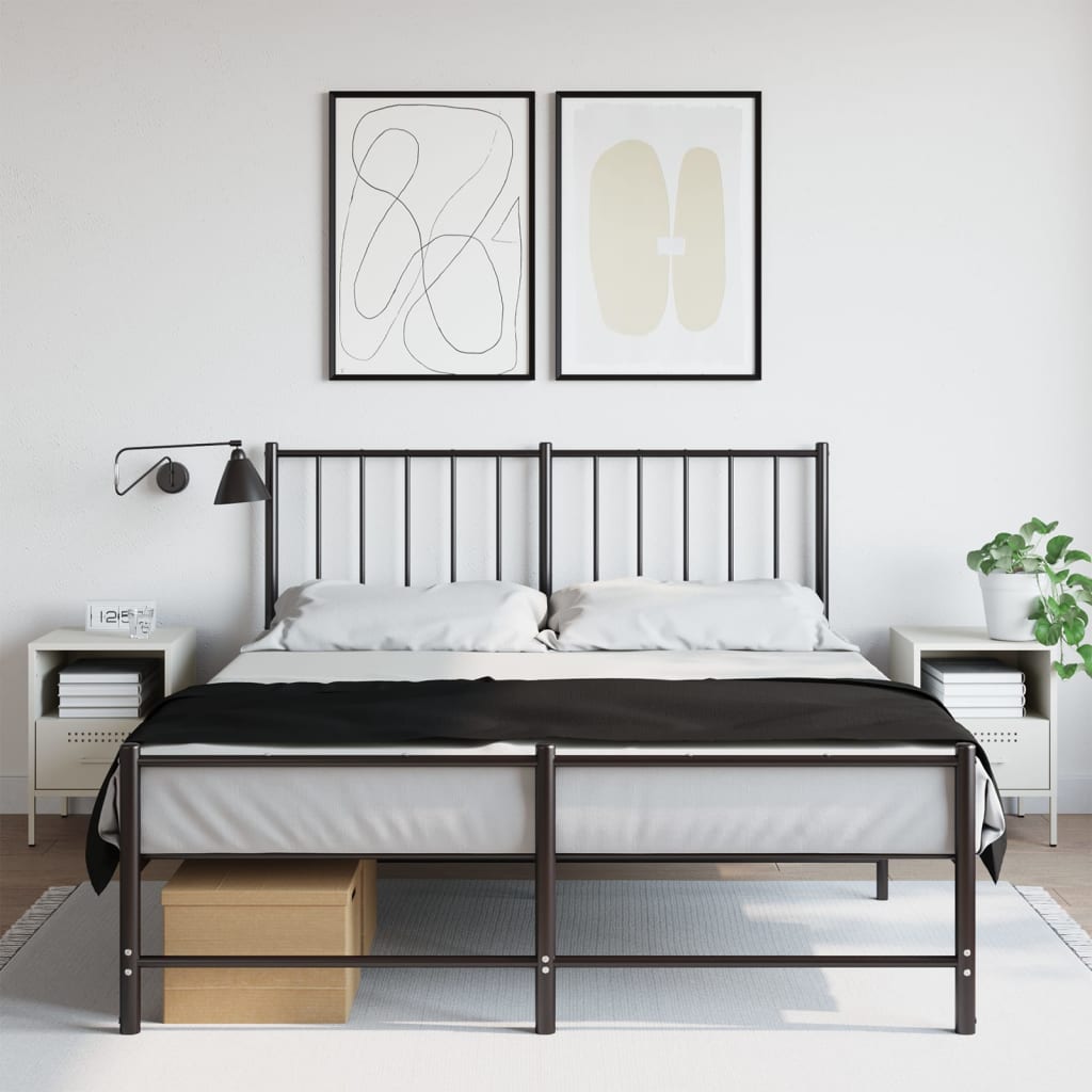 Nachtkastjes 2 st 36x39x50,5 cm staal wit is nu te koop bij PeponiXL, paradijselijk wonen!