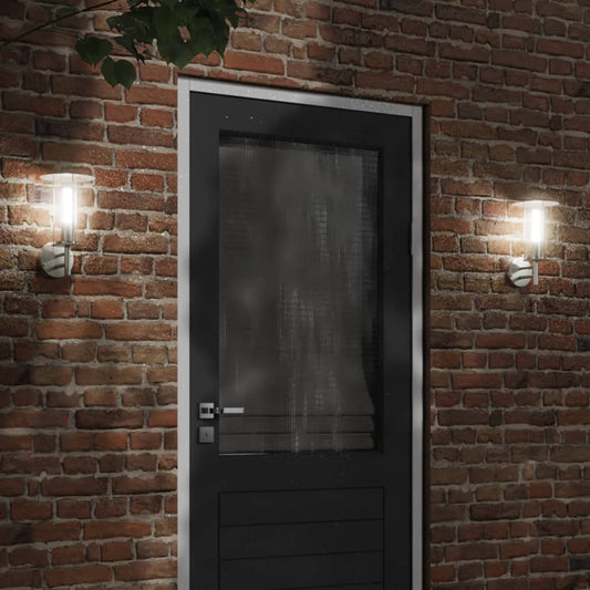 Buitenwandlamp roestvrij staal zilverkleurig is nu te koop bij PeponiXL, paradijselijk wonen!