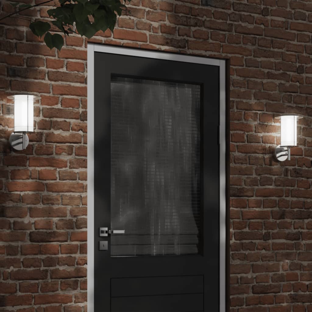 Buitenwandlamp roestvrij staal zilverkleurig is nu te koop bij PeponiXL, paradijselijk wonen!