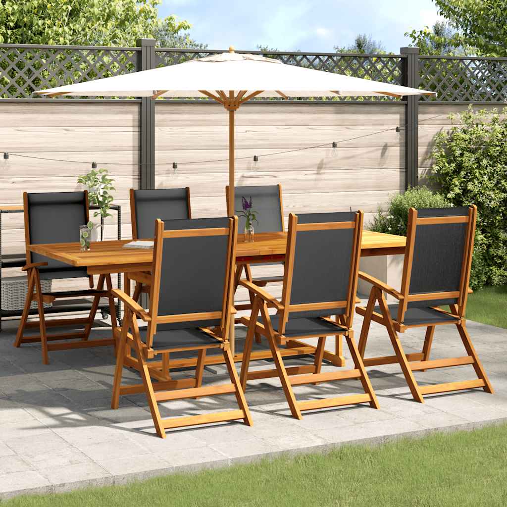 7-delige Tuinset massief acaciahout en textileen is nu te koop bij PeponiXL, paradijselijk wonen!