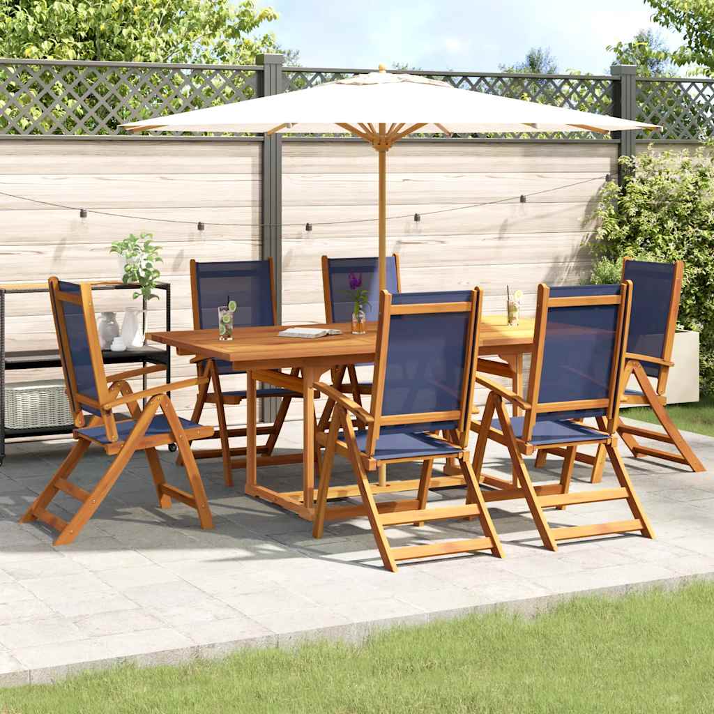 7-delige Tuinset massief acaciahout en textileen is nu te koop bij PeponiXL, paradijselijk wonen!