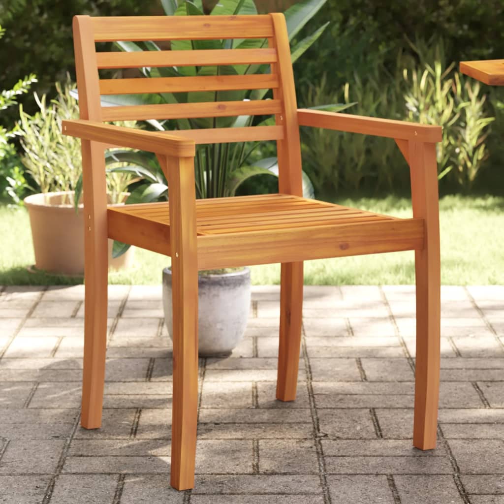 Tuinstoelen 8 st 59x55x85 cm massief acaciahout is nu te koop bij PeponiXL, paradijselijk wonen!