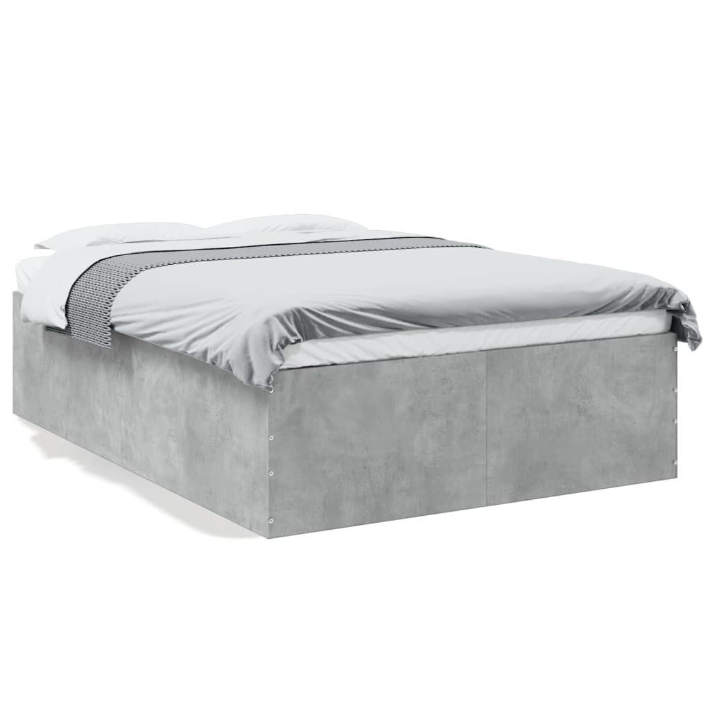 Bedframe bewerkt hout betongrijs 120x190 cm is nu te koop bij PeponiXL, paradijselijk wonen!