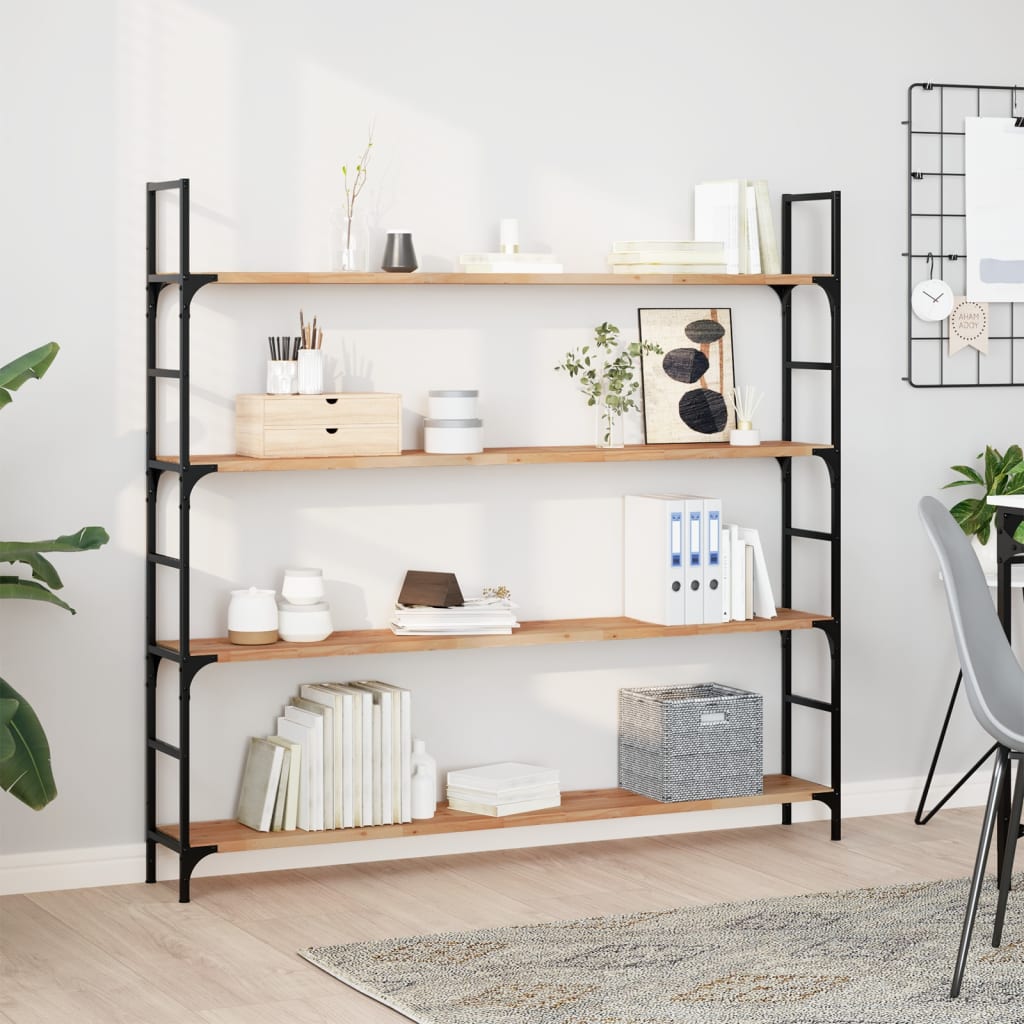 Wandschap zwevend olieafwerking 160x20x2 cm massief acaciahout is nu te koop bij PeponiXL, paradijselijk wonen!