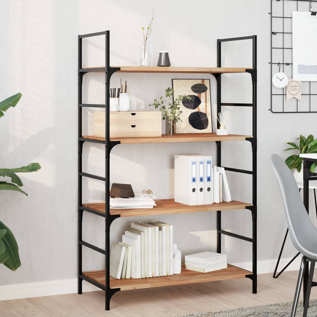 Wandschappen 4 st zwevend olieafwerking 100x40x2 cm acaciahout is nu te koop bij PeponiXL, paradijselijk wonen!