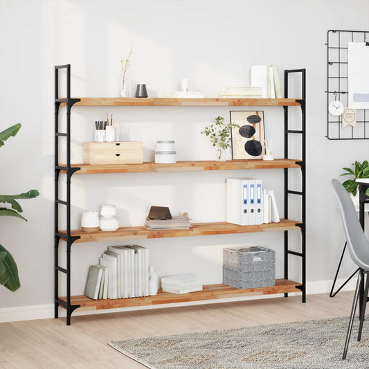 Wandschappen 4 st zwevend olieafwerking 140x20x4 cm acaciahout is nu te koop bij PeponiXL, paradijselijk wonen!