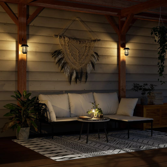 Wandlantaarns voor buiten 4 st solar wit is nu te koop bij PeponiXL, paradijselijk wonen!