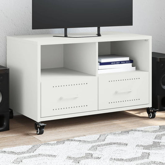 Tv-meubel 68x39x43,5 cm staal wit is nu te koop bij PeponiXL, paradijselijk wonen!