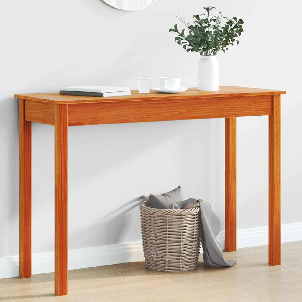 Wandkast 110x40x75 cm massief grenenhout wasbruin is nu te koop bij PeponiXL, paradijselijk wonen!
