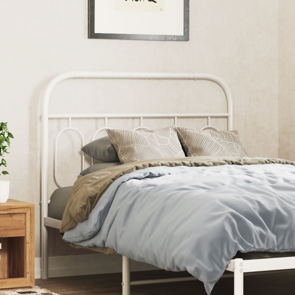 Vervangend hoofdbord 100 cm metaal wit is nu te koop bij PeponiXL, paradijselijk wonen!