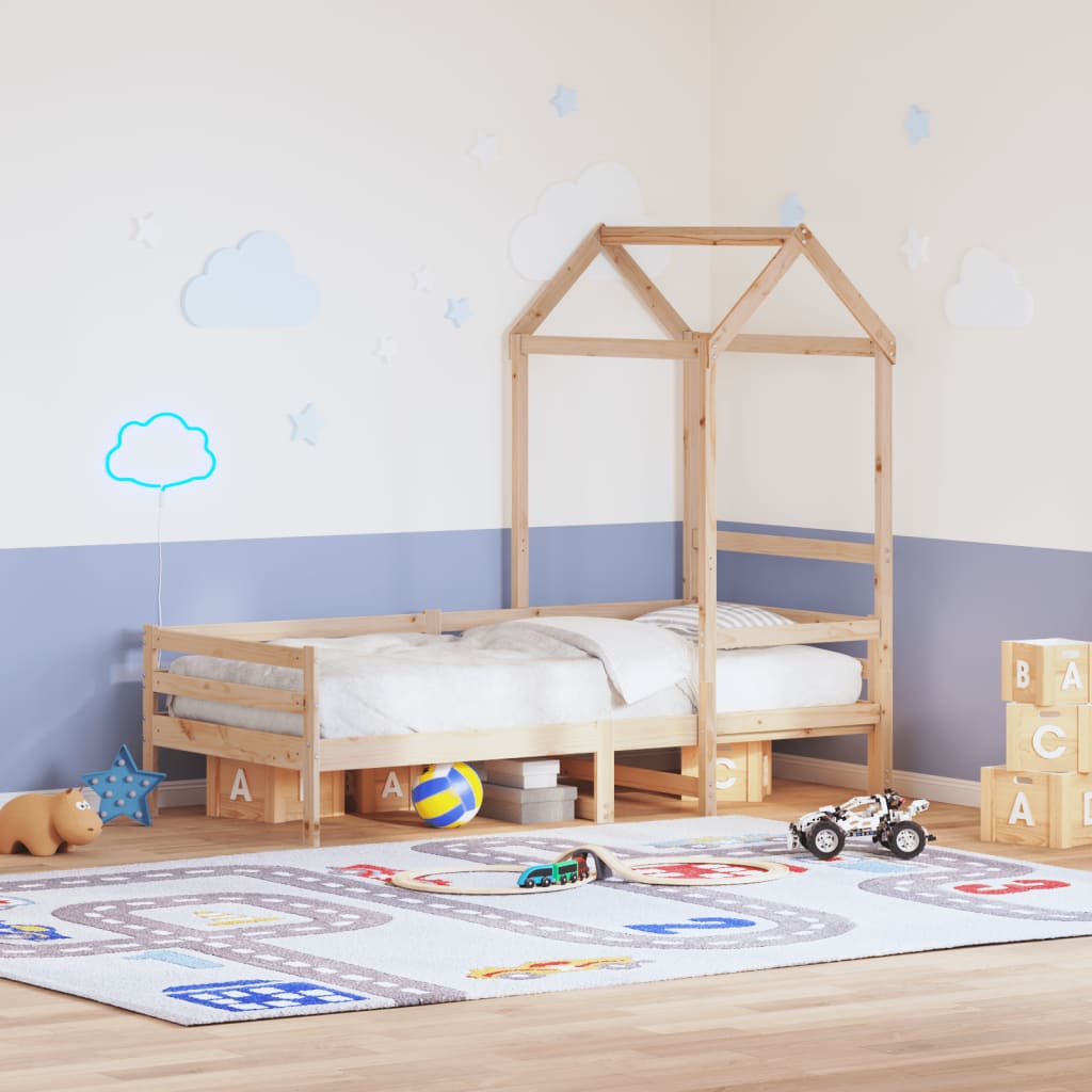 Kinderbedhuisje 118x70x176,5 cm massief grenenhout is nu te koop bij PeponiXL, paradijselijk wonen!