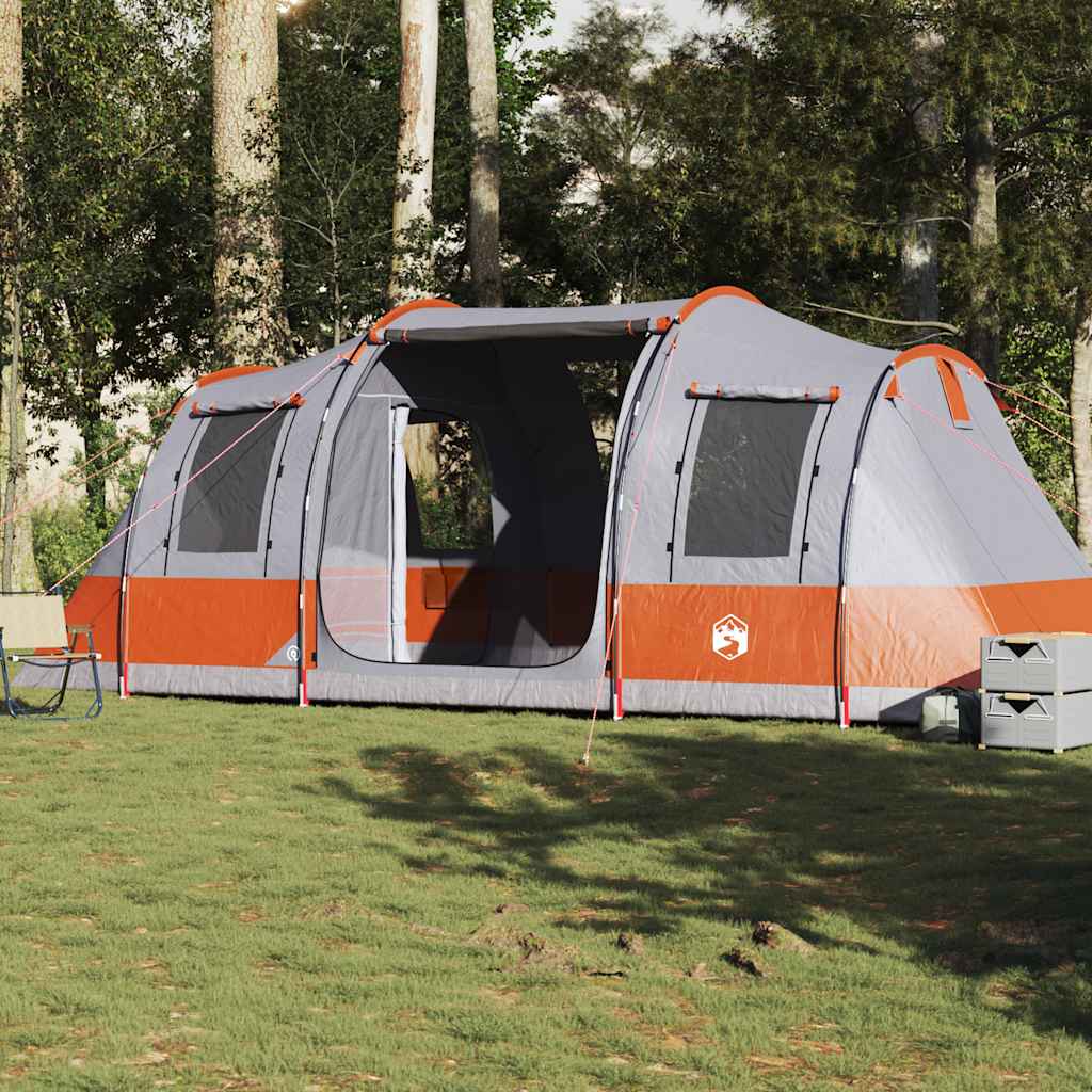 Tunneltent 4-persoons waterdicht grijs en oranje is nu te koop bij PeponiXL, paradijselijk wonen!