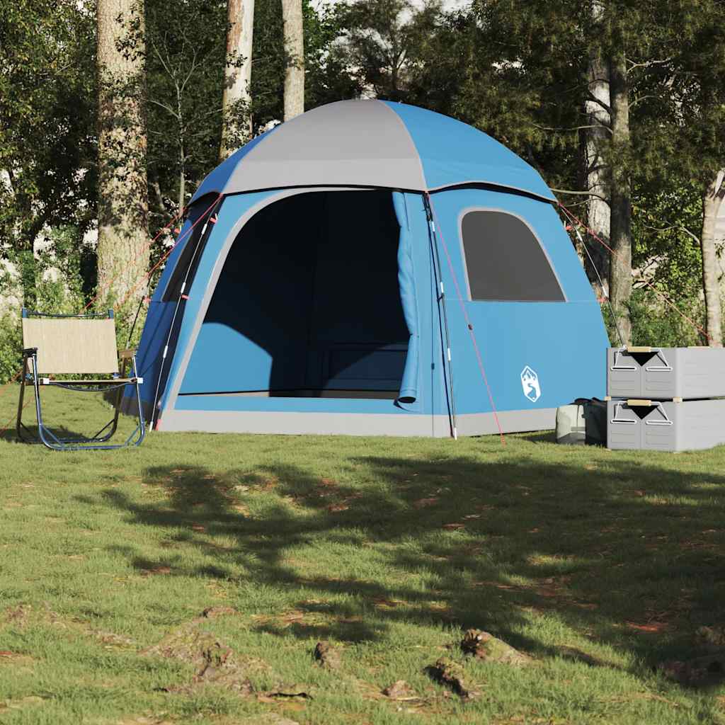 Familietent iglo 6-persoons waterdicht blauw is nu te koop bij PeponiXL, paradijselijk wonen!