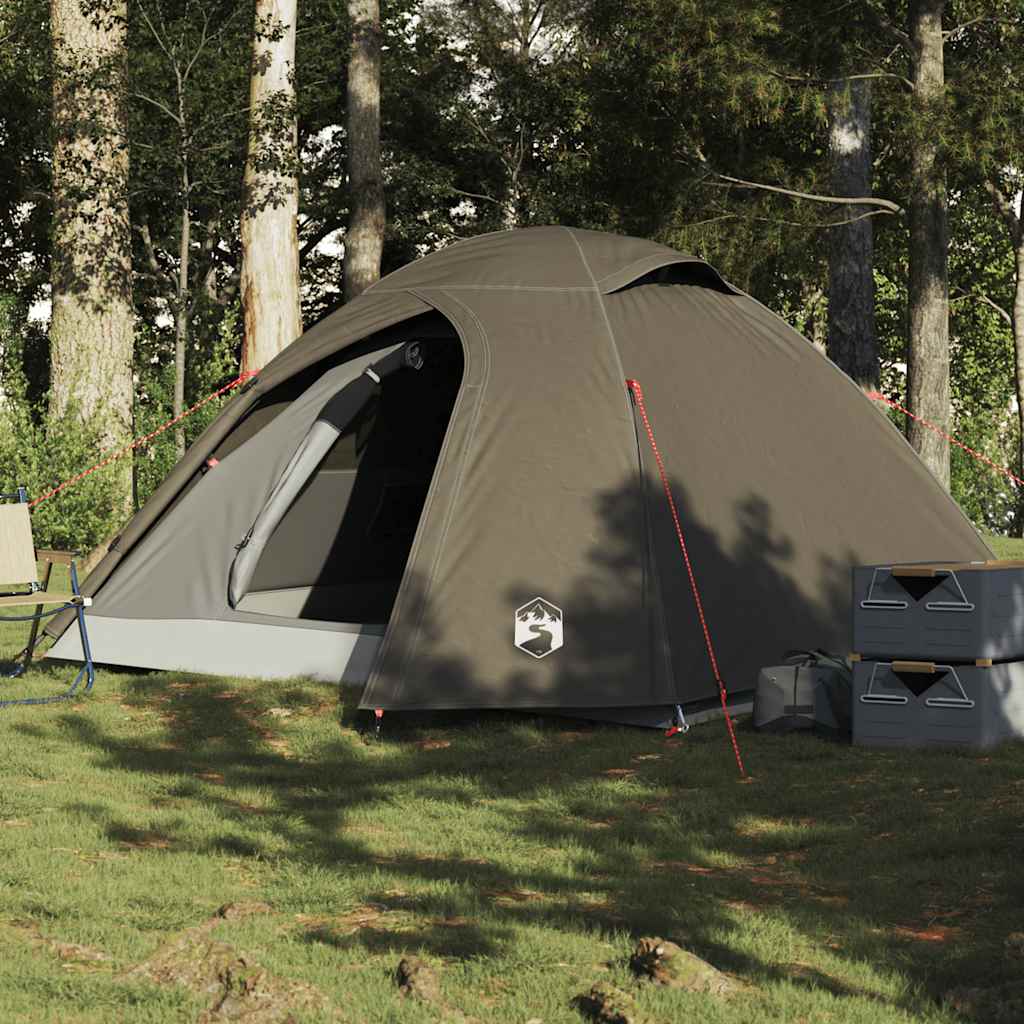 Koepeltent 4-persoons waterdicht bruin is nu te koop bij PeponiXL, paradijselijk wonen!