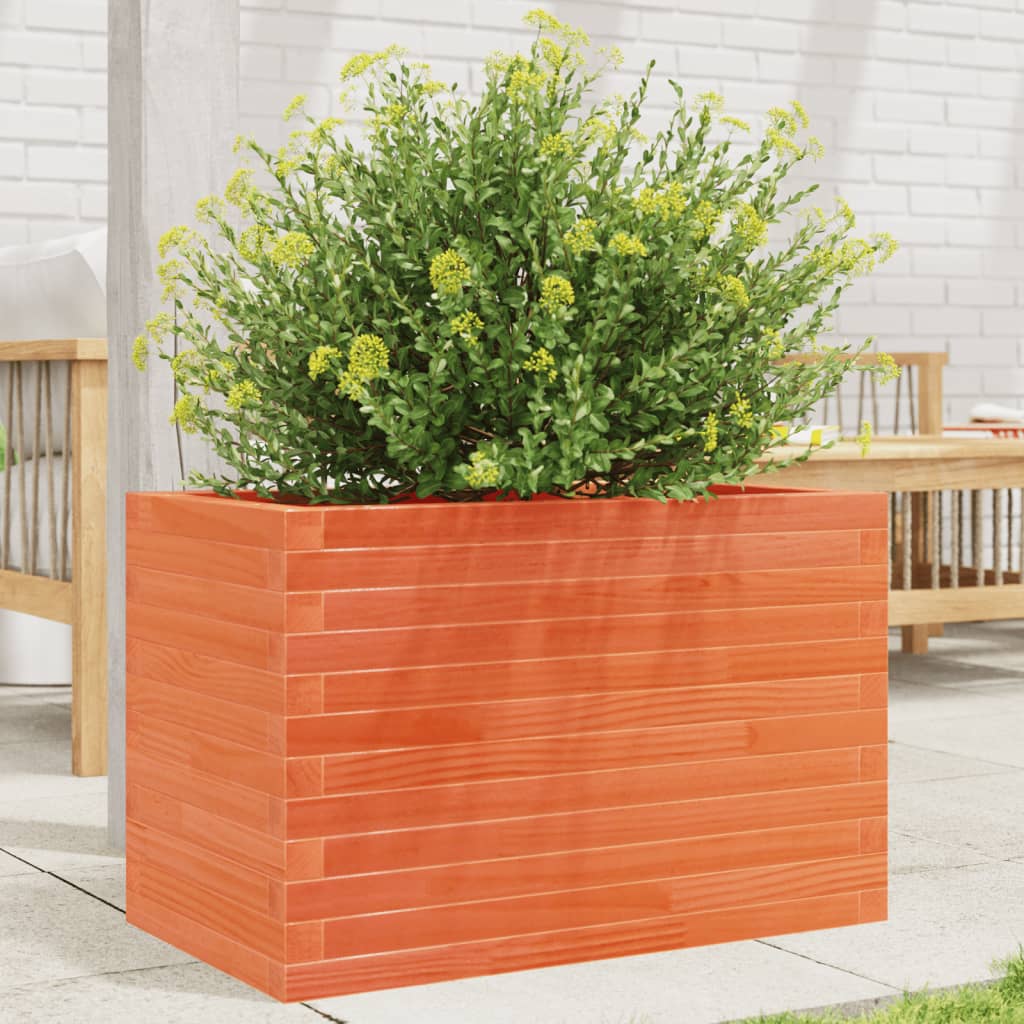 Plantenbak 70x40x45,5 cm massief grenenhout wasbruin is nu te koop bij PeponiXL, paradijselijk wonen!