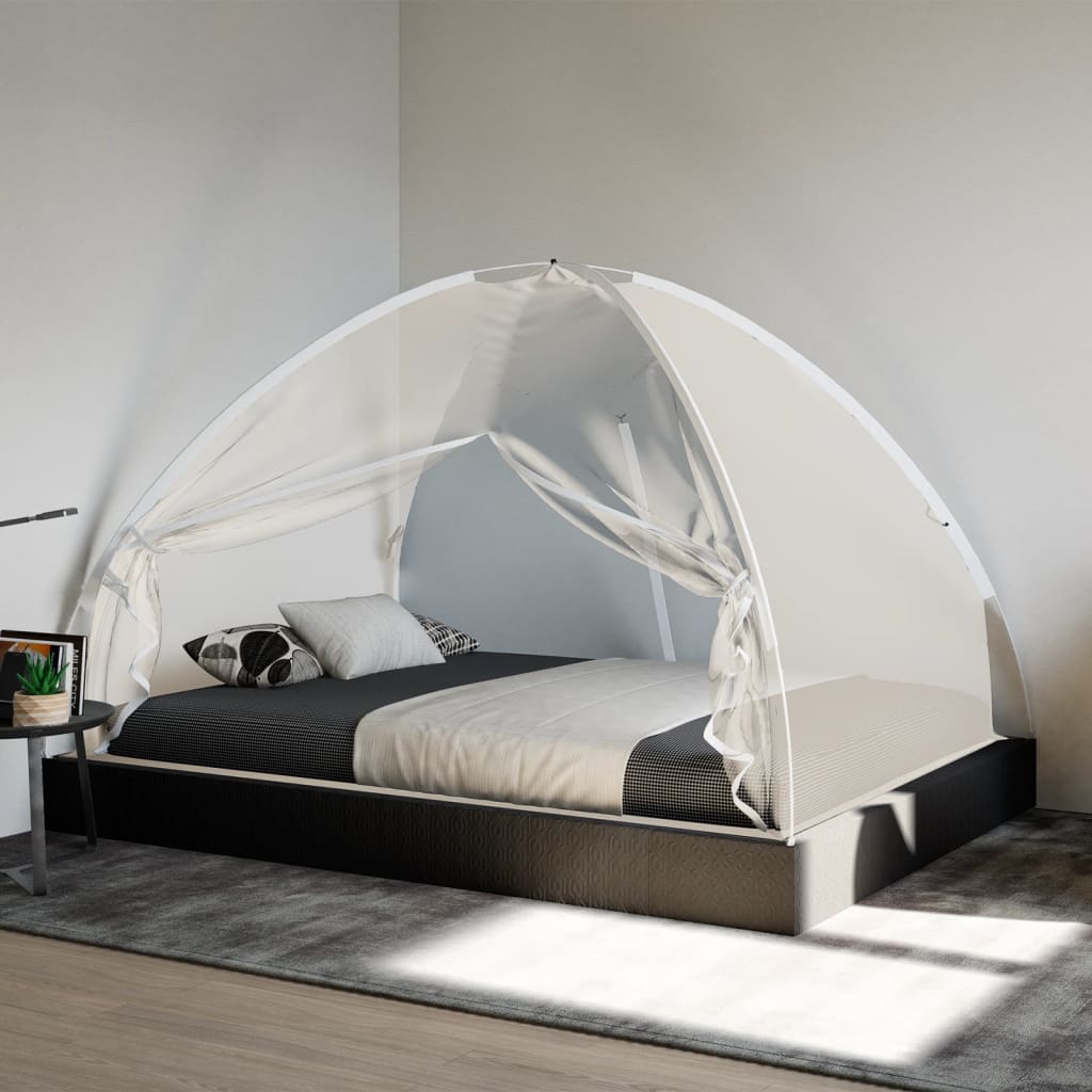 Klamboe met deuren Mongolia 220 gaas 200x120x130 cm wit is nu te koop bij PeponiXL, paradijselijk wonen!