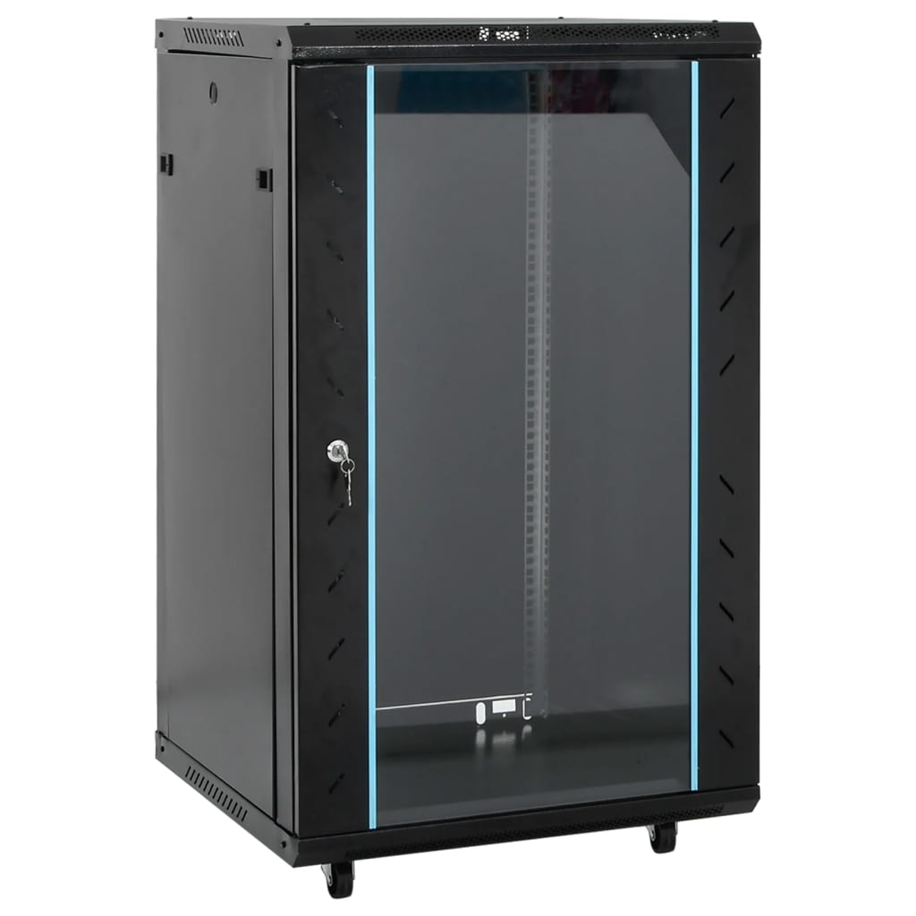 Netwerkkast met draaiwieltjes 18U 19" IP20 60x60x100 cm is nu te koop bij PeponiXL, paradijselijk wonen!
