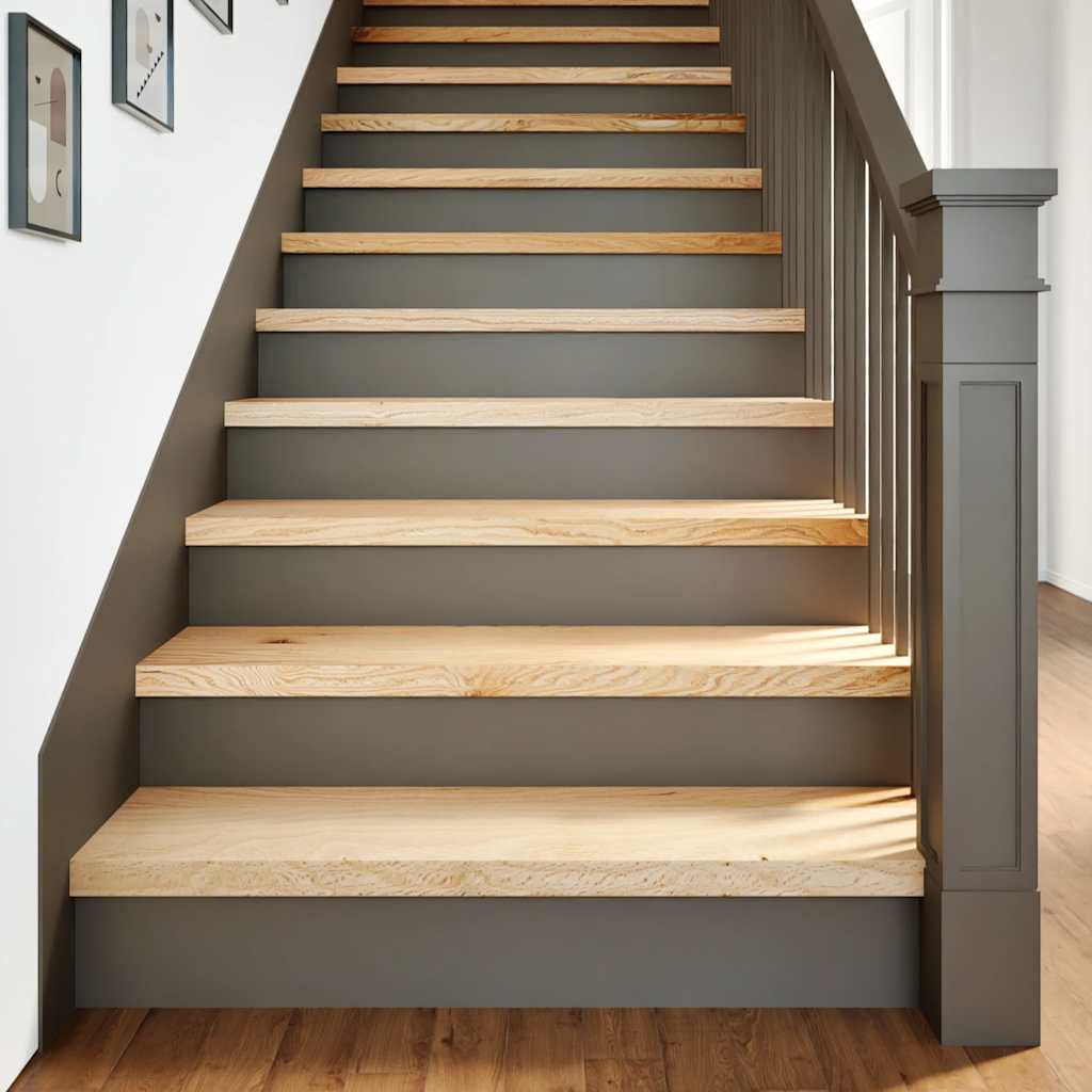 Traptreden 16 st 90x30x2 cm onbehandeld massief eikenhout is nu te koop bij PeponiXL, paradijselijk wonen!