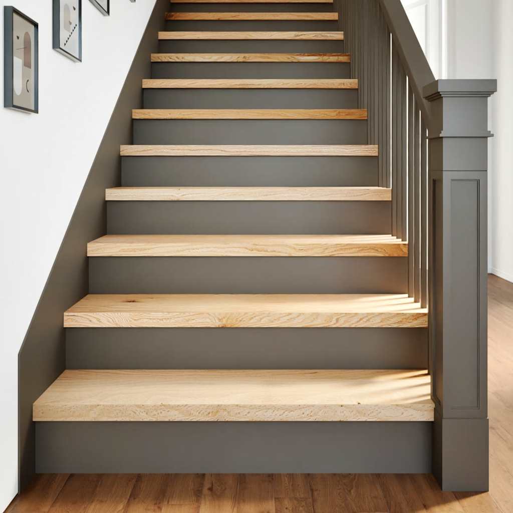 Traptreden 20 st 100x30x2 cm onbehandeld massief eikenhout is nu te koop bij PeponiXL, paradijselijk wonen!