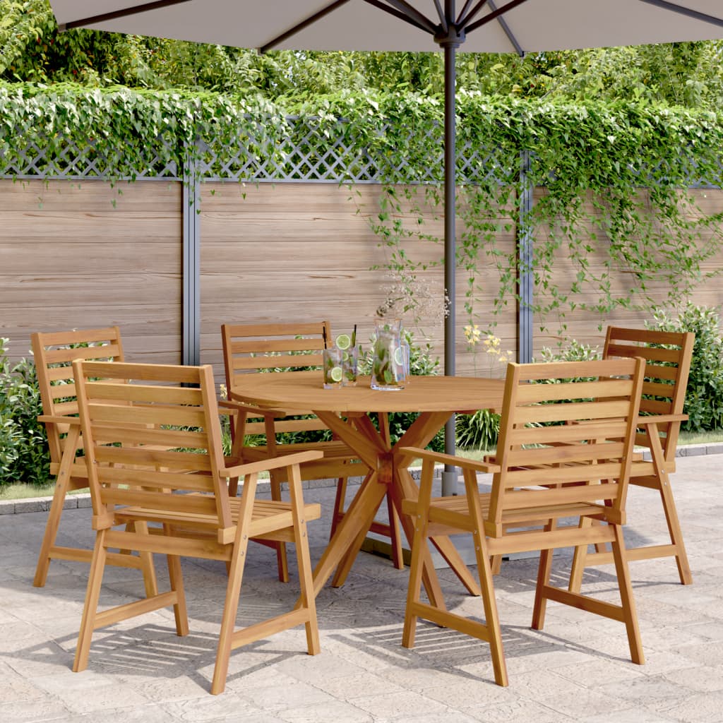 6-delige Tuinset massief acaciahout is nu te koop bij PeponiXL, paradijselijk wonen!