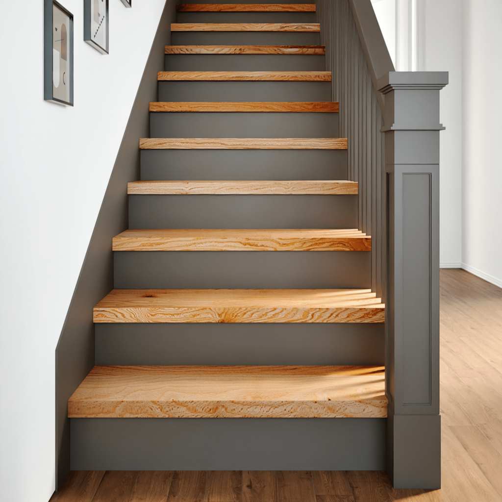 Traptreden 2 st 70x25x2 cm massief eikenhout lichtbruin is nu te koop bij PeponiXL, paradijselijk wonen!