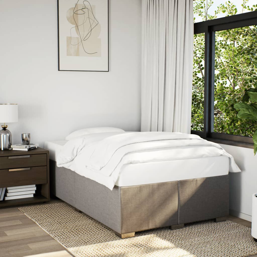 Bedframe zonder matras 120x190 cm stof taupe is nu te koop bij PeponiXL, paradijselijk wonen!