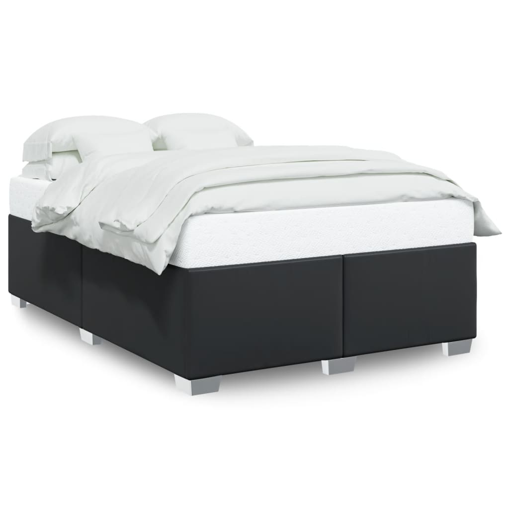 Bedframe kunstleer zwart 160x200 cm is nu te koop bij PeponiXL, paradijselijk wonen!