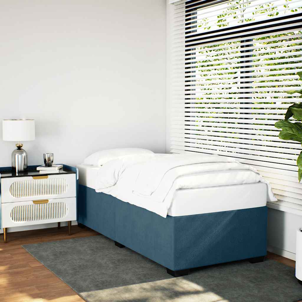 Bedframe fluweel blauw 100x200 cm is nu te koop bij PeponiXL, paradijselijk wonen!