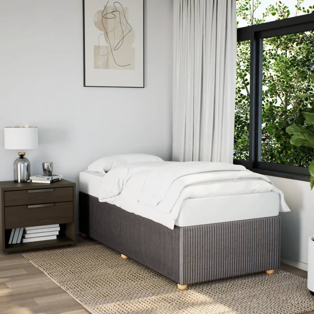 Bedframe zonder matras 80x200 cm stof taupe is nu te koop bij PeponiXL, paradijselijk wonen!