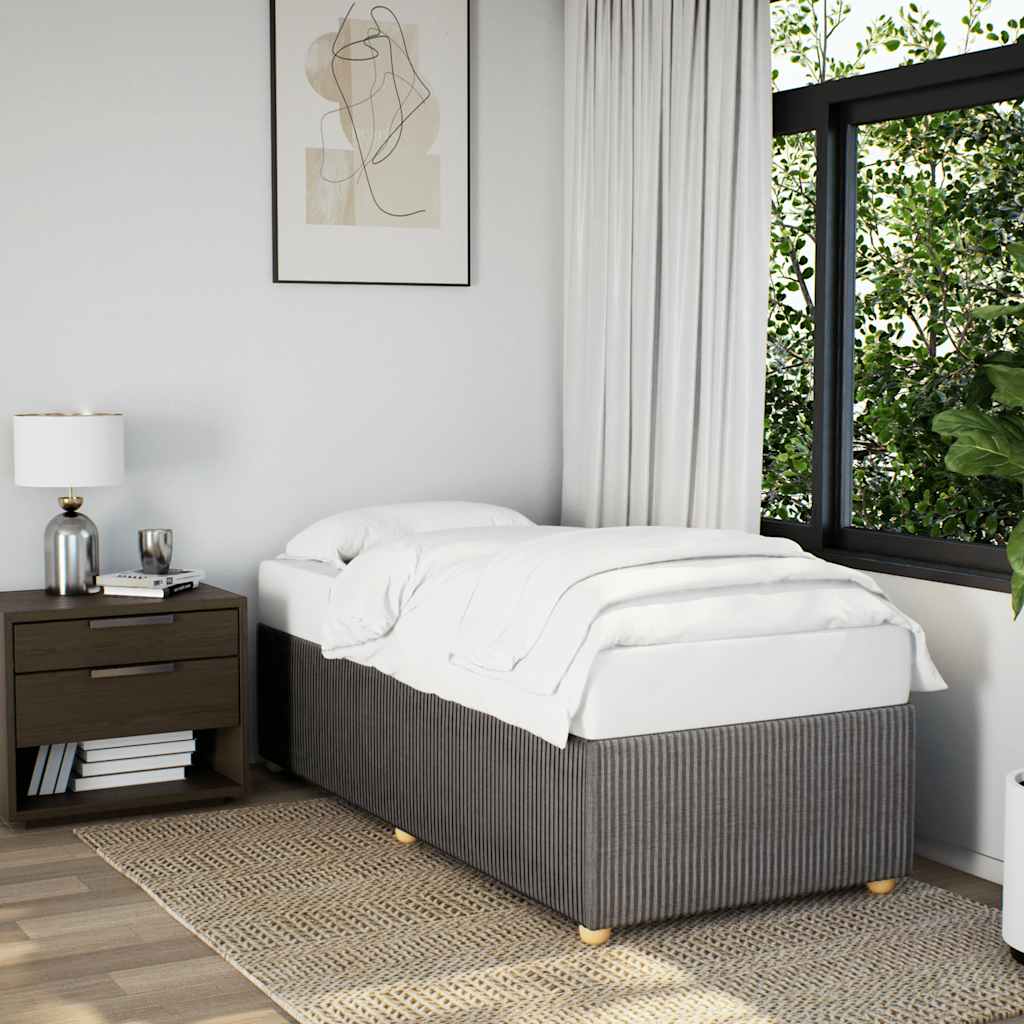 Bedframe zonder matras 100x200 cm stof taupe is nu te koop bij PeponiXL, paradijselijk wonen!