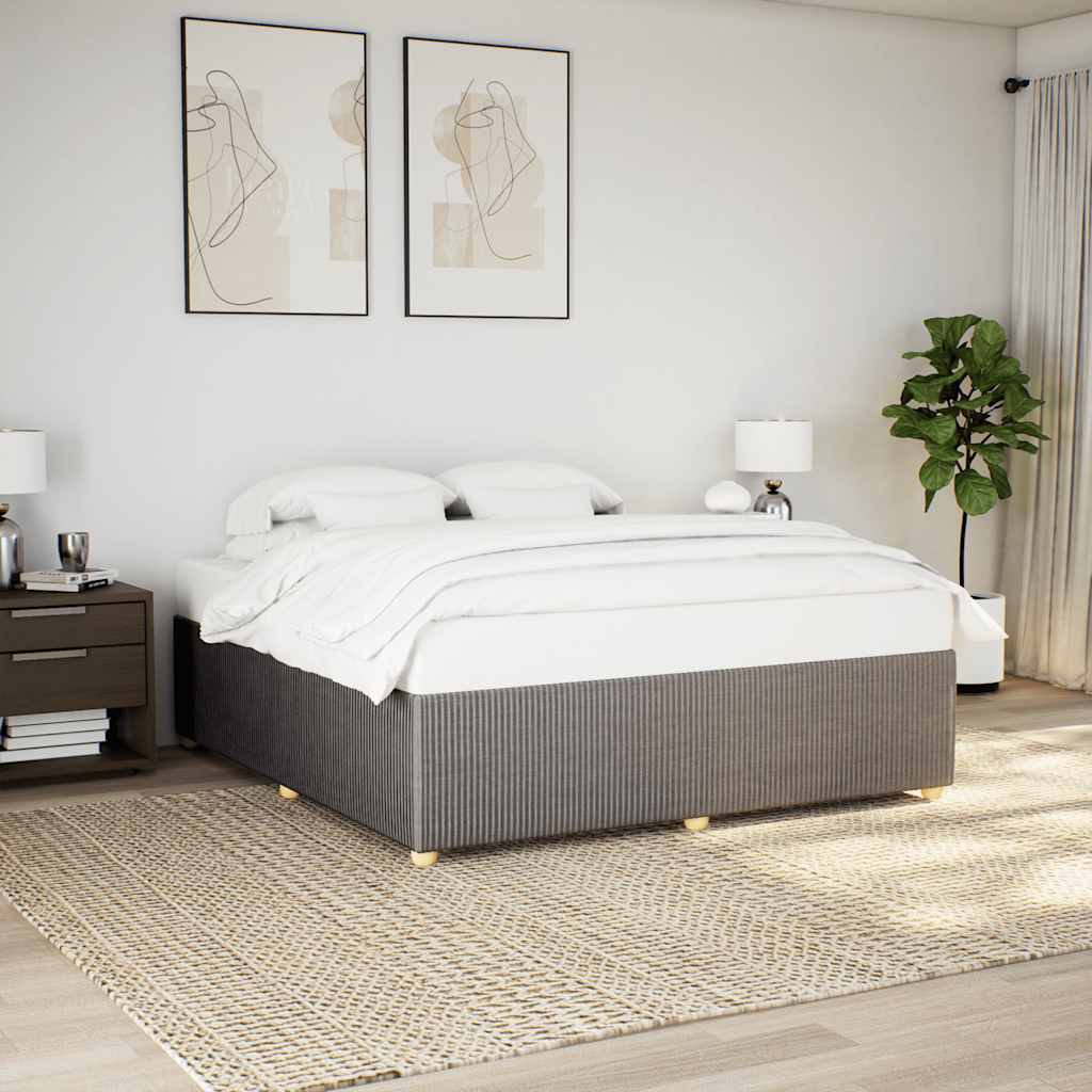 Bedframe zonder matras stof taupe 180x200 cm is nu te koop bij PeponiXL, paradijselijk wonen!