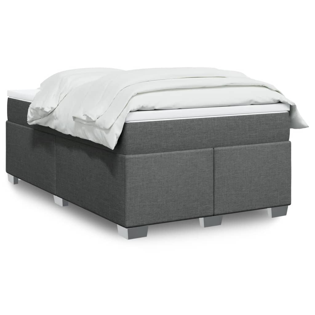 Boxspring met matras stof donkergrijs 120x200 cm is nu te koop bij PeponiXL, paradijselijk wonen!