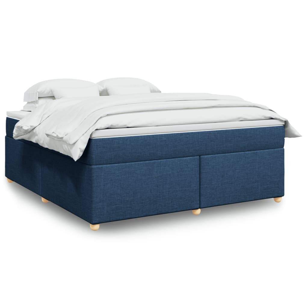 Boxspring met matras stof blauw 180x200 cm is nu te koop bij PeponiXL, paradijselijk wonen!